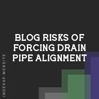 The Risks of Forcing Drain Pipe Alignment: Why Your Shower Drain Leaks | Logo - Indexof